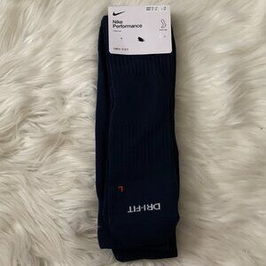NIKE Performance Cushioned Knee High Socks in Navy Blue (2 PAIRS) M8-12/W10-13